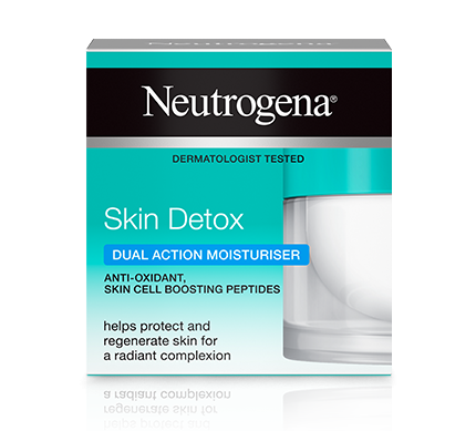 ניוטרוג'ינה®  Skin Detox  קרם לחות בעל הפעולה הכפולה לניקוי וטיהור עור הפנים 