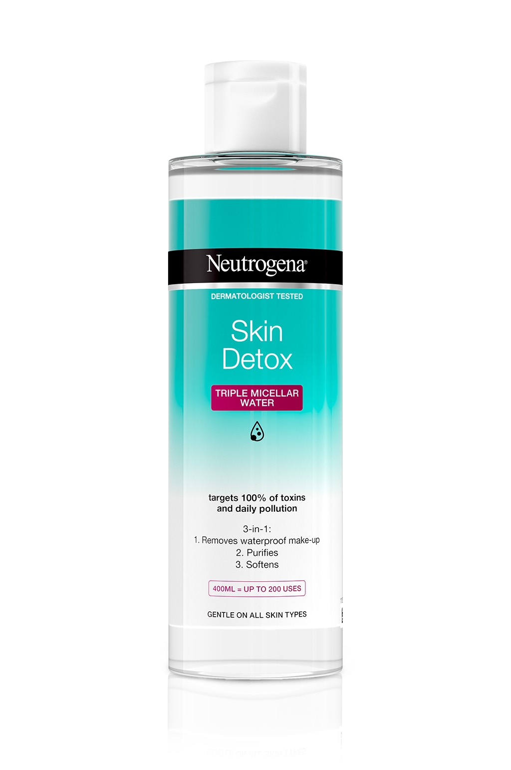 ניוטרוג'ינה®  Skin Detox  מים מיסלריים עם הפעולה המשולשת 